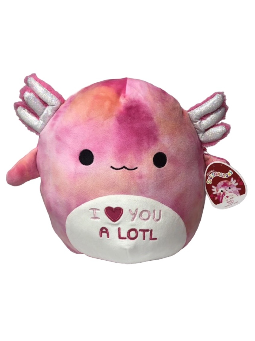 Squishmallow 12" Aleka the Axolol Valentines Day Exclusive NWT Kellytoy 2022